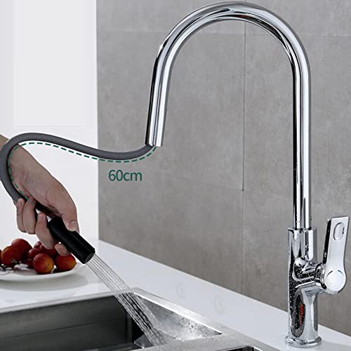 Grifo de cocina con rociador extraíble para evitar salpicaduras 4