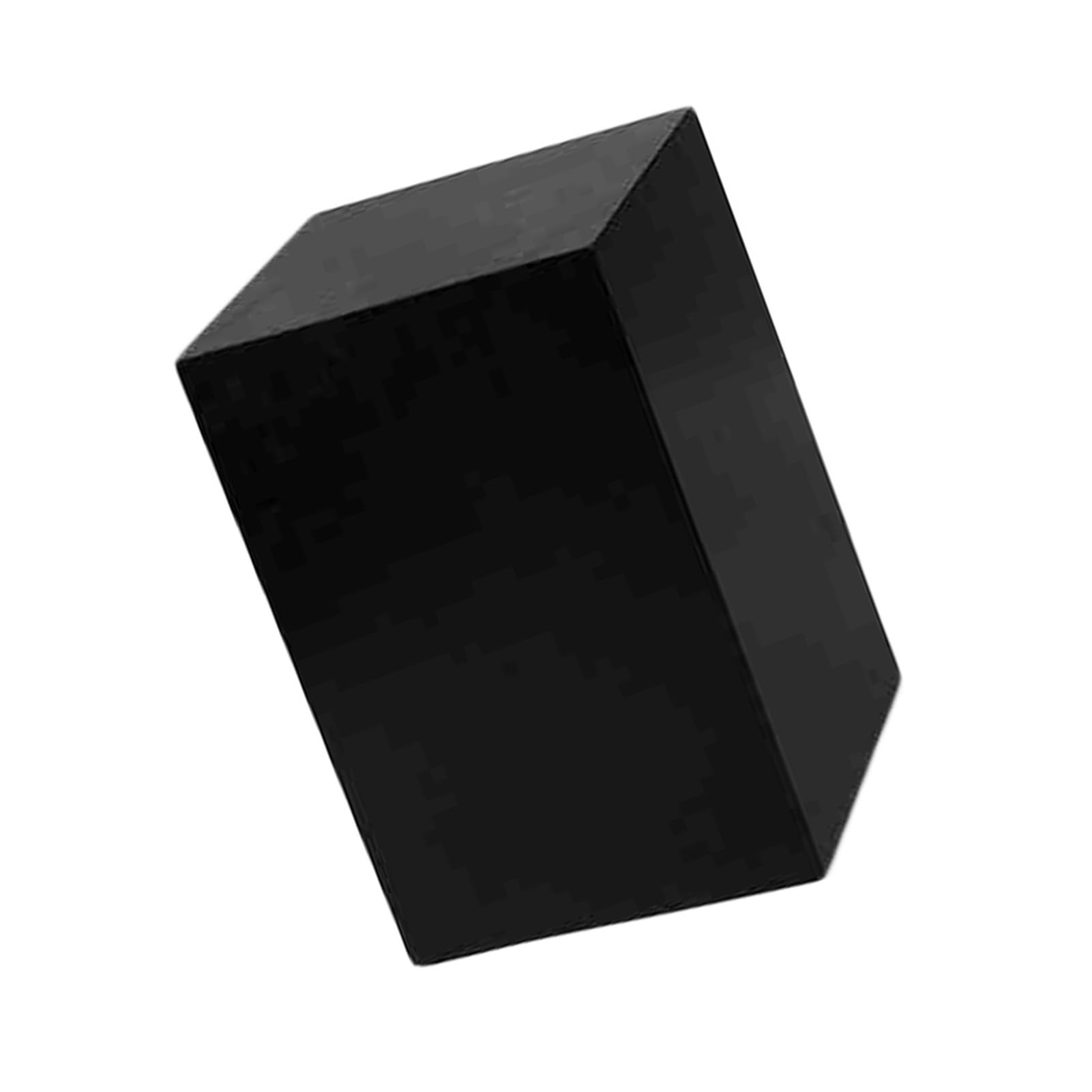 Socle carré en bois noir 40x40x70 cm pour mannequin et vitrine