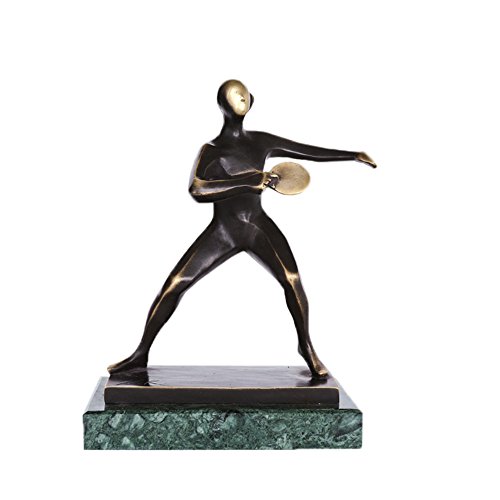Toperkin Table Tennis Player Bronze Statues And Sculptures Abstract Figurine Artwork Home Decoration Tpea-355 #TOP20