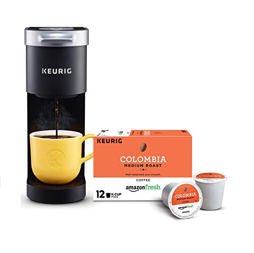 Keurig K-Mini Single Serve Coffee Maker with AmazonFresh 12 Ct. Colombia Medium Roast