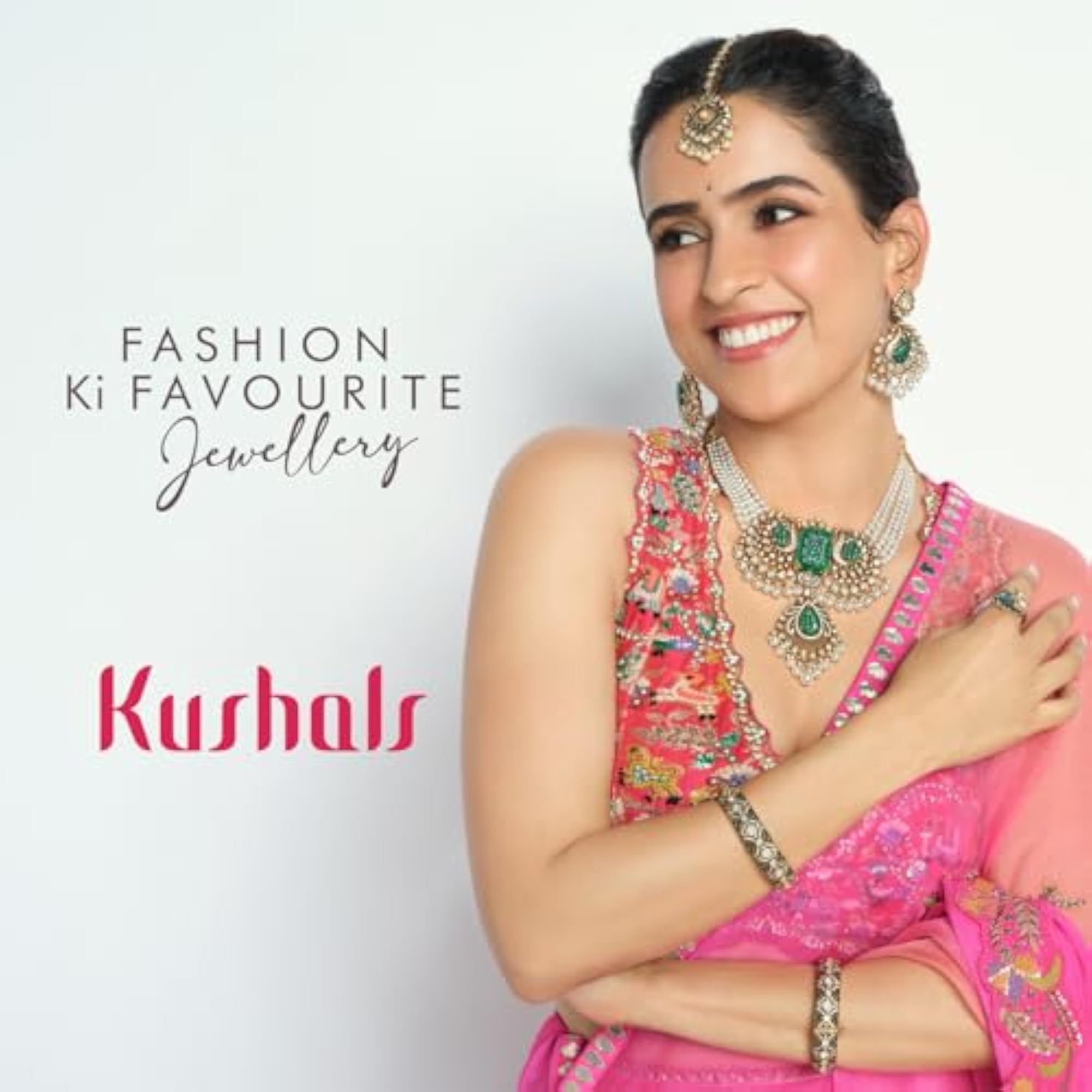 White Victorian Plated Kundan Necklace Set with Earrings