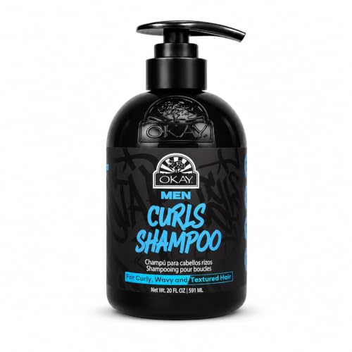 Image of Curls Shampoo 20 oz - Moisturizing Curl Enhancing Shampoo for Men with Curly, Wavy & Textured Hair - Frizz Control, Soft Defined Curls - Sulfate, Paraben & Silicone Free