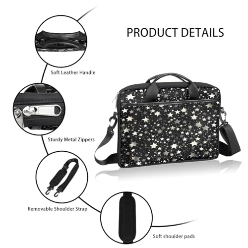 Laptop Shoulder Bag Computer Bag 13-15 Inches Laptop Carrying Case with Shoulder Strap for Women Men4