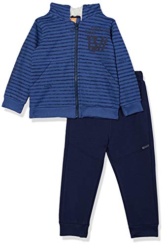 Conjunto Jaqueta Com Capuz Forrado e Calça Meninos Up Baby, Azul, 02