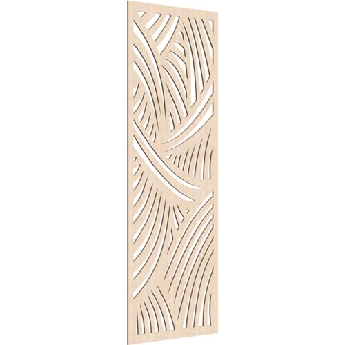 Image of 37 3 /8 inchW x 94 3 /8 inchH x 3 /8 inchT Chester Decorative Fretwork Wood Wall Panels, Red Oak