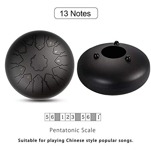 Steel Tongue Drum 12 Inch 13 Note Percusión miniatura 3