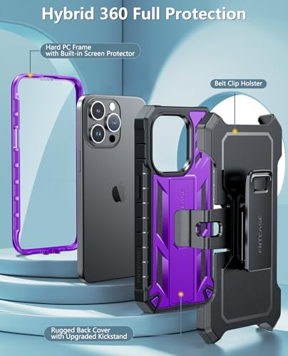 Coque de protection intégrale iPhone 15 Pro double couche antichoc 6,1"