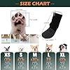 EXPAWLORER Anti Slip Dog Socks to Prevent Licking Paws, Winter Snow Dog Boots & Paw Protectors Booties for Hardwood Floors with Heart Grippers, Dog Shoes for Small Medium Large Senior Dogs Black M #1