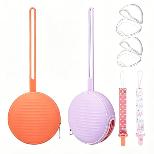 Image of sopkdey Pacifier Case,Pacifier Holder Case/Pacifier Holder/BPA Free Traveling Baby Essentials Set