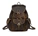 Produktbild LUUFAN Unisex Leder Backpack Casual Rucksack Schultasche (Brown-3)
