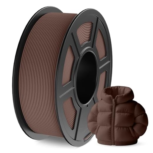 JAYO Matte PLA 3D Printer Filament 1.75mm Brown, Matte Surface Conceals Layer Lines Filament, 1.1kg (2.42 lbs) Spool, Accuracy +/- 0.02 mm, Fit Most FDM Printers