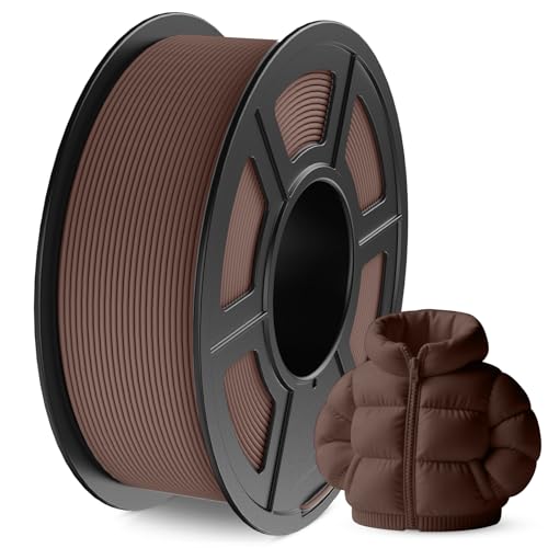 Image of JAYO Matte PLA 3D Printer Filament 1.75mm Brown, Matte Surface Conceals Layer Lines Filament, 1.1kg (2.42 lbs) Spool, Accuracy + /- 0.02 mm, Fit Most FDM Printers
