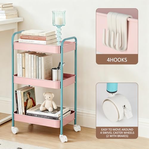 Chariot de rangement à roulettes pour petits espaces encombrés - 5