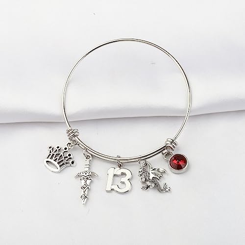 Image of AKTAP a Court Of Roses Jewelry T f Glass Inspired Bracelet for S The 13 Fan Gift (The 13 bracelet)