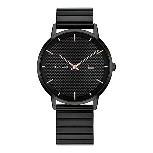 Image of Tommy Hilfiger Mens 40.5 James Black Dial Zinc Alloy Watch - NCTH1791655