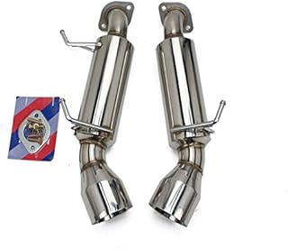 Rev9 CB-1005_2 Stainless Steel Axle-Back Exhaust Kit, Bolt-On, Doubled Wall Tip, Compatible With Infiniti Q60 Coupe RWD (V36) 2014-16