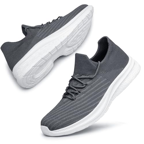 Image of vibdiv Men's Lightweight Sneakers Breathable Casual Walking Shoes Comfortable for Daily Work Gym Travel