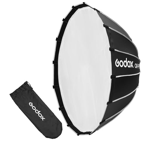 Boîte à lumière parabolique Godox QR-P90T monture Bowens pour flash de studio