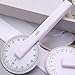 Circular Quilting Ruler with Scaled Roller Wheel Pattern Making Ruler 360 Degrees Rotating Roller Wheel Quilting Ruler
