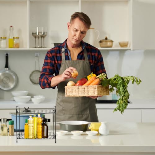 Étagère de rangement robuste pliable en fer forgé à pieds surélevés - 7