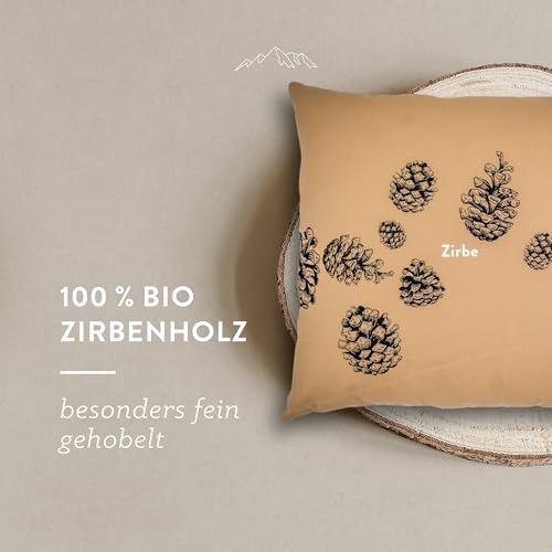 Zirbenkissen von AllgäuQuelle mit Bio-Zirbenspänen