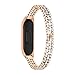 Produktbild HELING Luxus Edelstahlband Fit for Xiaomi Mi Band 4 Xaomi Xiomi Miband Band4 Uhrenband Correa de Reloj Armband de Montre (Band Color : Rose Gold)