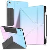 Miss Adola for iPad 9th/8th/7th Generation 10.2 Inch Case with Pen Holder for Boys Girls Women Men Cute Cartoon Anime Cool Funny Protector Stand Tablet Cover for Apple i Pad 7/8/9, BL PK