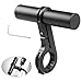 Bestgle 10cm Extension de Guidon de Vélo Support de Guidon de Rallonge Support de Montage d'Extension à Pince Simple pour Vélo LED Lumière, GPS, Téléphone, Compteur de Vitesse Noir