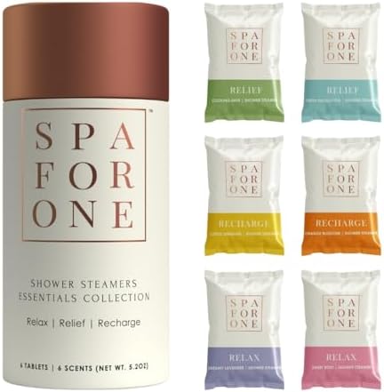 Amazon.com: Spa For One Aromatherapy Shower Steamers - Pack of 6 with Natural Essential Oils ...