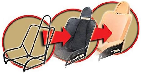 Empi 62-2771 Race Trim Child Suspension Hi-Back Seat - Black Cloth/Black Vinyl