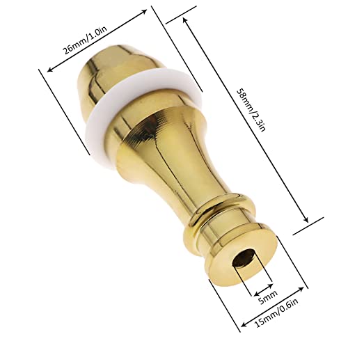 Image of SING F LTD 2pcs Pull Cord Weight Handle Light Pull Handles Blind Pull with Rubber Ring and Connectors for Shower /Bathroom /Toilet /Fan Switch Silver and Gold