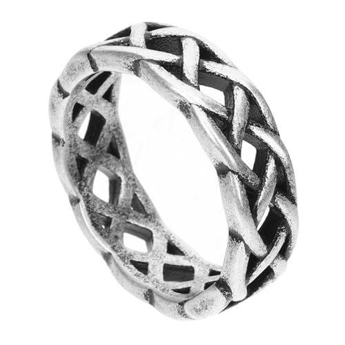 KESYOO Knot Ring Rings The Ring Finger Ring for Men Wide Knot Ring Man Finger Jewelry Ring for Women Finger Ring Decor Wide Ring Metal Ring Men Ring Decor Band Ring Stainless Steel
