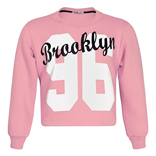 A2Z 4 Kids Girls Sweat Suit Tracksuit Crop Top Sweatshirt Sweat Pants 2 Piece Lounge Suit Set for Children Top Bottom Loungewear Gifts for Children Girls & Boys Age 5-13 years - Image 3