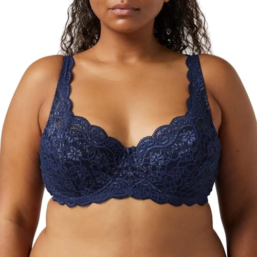 Triumph Damen BH Amourette 300 WHP X, mit Bügel, Gepolstert, Verstellbare Träger, 95B, Deep Water