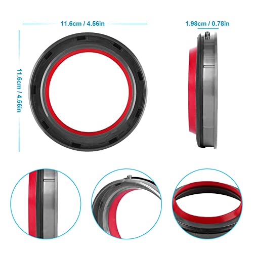 Fixbetter Staubbehälter, oberer Fester Dichtungsring für Dyson V11 SV14 SV15 Staubsauger, Ersatzteil
