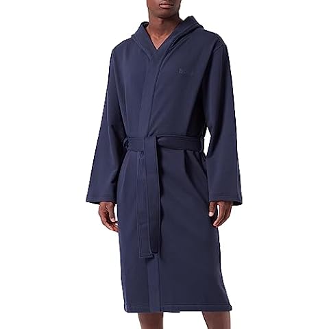 Peignoir BOSS en Coton Bleu Cover