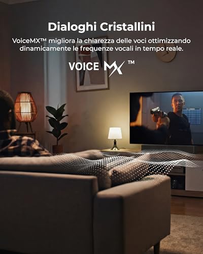 Ultimea 2.1Ch Soundbar Con Subwoofer Wireless, Voicemx E Bassmx, App Controllo, 240W Potenza Di Picco Soundbar Per Smart Tv, Bassi Regolabili, Hdmi, Ottico, Bluetooth 6.0, Poseidon M30 (Modello 2026) - 5