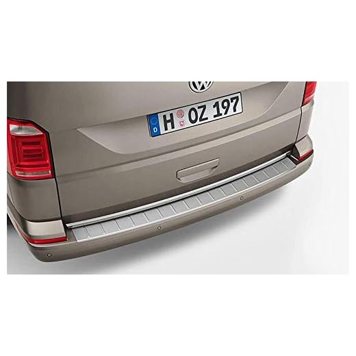 Volkswagen 7E0061195A - Protección Original de Maletero T6, Caravelle, California, Aspecto de Acero Inoxidable
