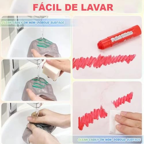 12 cores bastões de tinta guache em bastâo laváveis secagem rápida sem bagunça projetos de artes e a