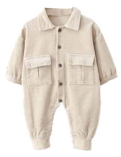 Baby Corduroy Rompers Toddler Long Sleeves Jumpsuit Overall