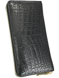 ブラック マット クロコダイル長財布 財布 メンズ レディース 長財布 本物 一枚革 無双 ワニ革 ワニ皮 鰐 革 鰐皮 本革 ゴールド ラウンドファスナー ラウンドジップ 小銭入れあり カード 大容量 軽量 薄い 薄型 多機能 カード収納 カード入れ レザー 使いやすい 長サイフ ロングウォレット 本皮 人気 ブランド 風水 金運アップ 高級 スリム クロコ 10366-100-384
