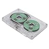 MAJONMMERD Blank Audio Cassette, Music Recording Cassette, with 50 Minutes Recording Time, Studio Quality, in a Transparent Case with Paper, for Musicians and Bands (Green) #1