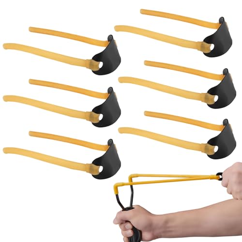 6 Pezzi Elastici per Fionda in Gomma, 15cm Tiro Adulti in Gomma Elastica, Elevata Elasticità Catapulta Bande, Lattice Naturale Elastici di Ricambio per Fionda, Regolabili Elastico Slingshot per Caccia