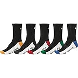 Globe Unisex-Kinder Prime Crew Sock 5 Pack, schwarz, 7-11
