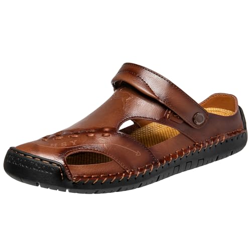 [STRDEOUT] 本革 さんだる スポーツサンダル sandals men オフィスサンダル...