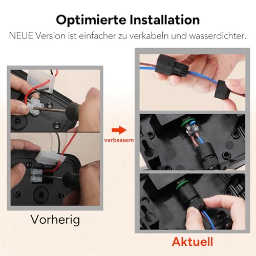 OREiN Led Strahler mit Bewegungsmelder Außen 3000LM, 2700/4000/6500K Warm-/Neutral-/Kaltweiß Superhell 27W Außenstrahler mit 3 Leuchtmodi, IP65 Wasserdicht Fluter Flutlicht für Garage, Hof, Haustür
