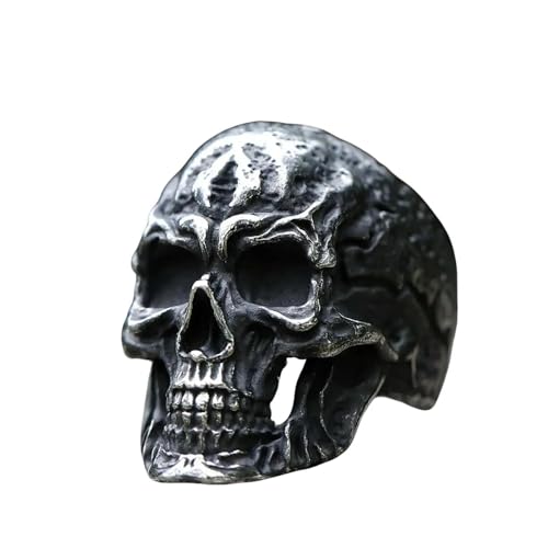 New Men's Fashion Skull Ring For Teens Gothic Punk Biker Jewelry Gifts Vintage