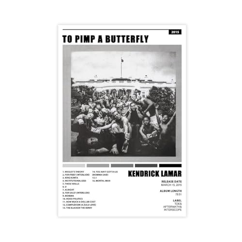 Liwaed Kendrick Lamar Music Poster To Pimp A Butterfly Canvas Poster Unframe:12x18inch(30x45cm)
