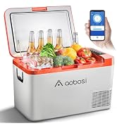 AAOBOSI Draagbare koelkast, 25 liter, compressorkoelkast, 12/24 V, 220 V, auto-koelkast, geschikt voor reizen en feestjes.