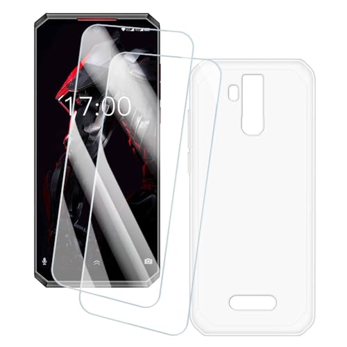 OAGELIM 2�Z�b�g �X�N���[���v���e�N�^�[ + �P�[�X Oukitel K13 Pro (6.41 �C���`) �Ƃ̌݊������� �A�[�e�B�X�e�B�b�N�J�X�^���v�����g�J�o�[�Ƌ����K���X�t�B���� �X�N���b�`�h�~ (����)